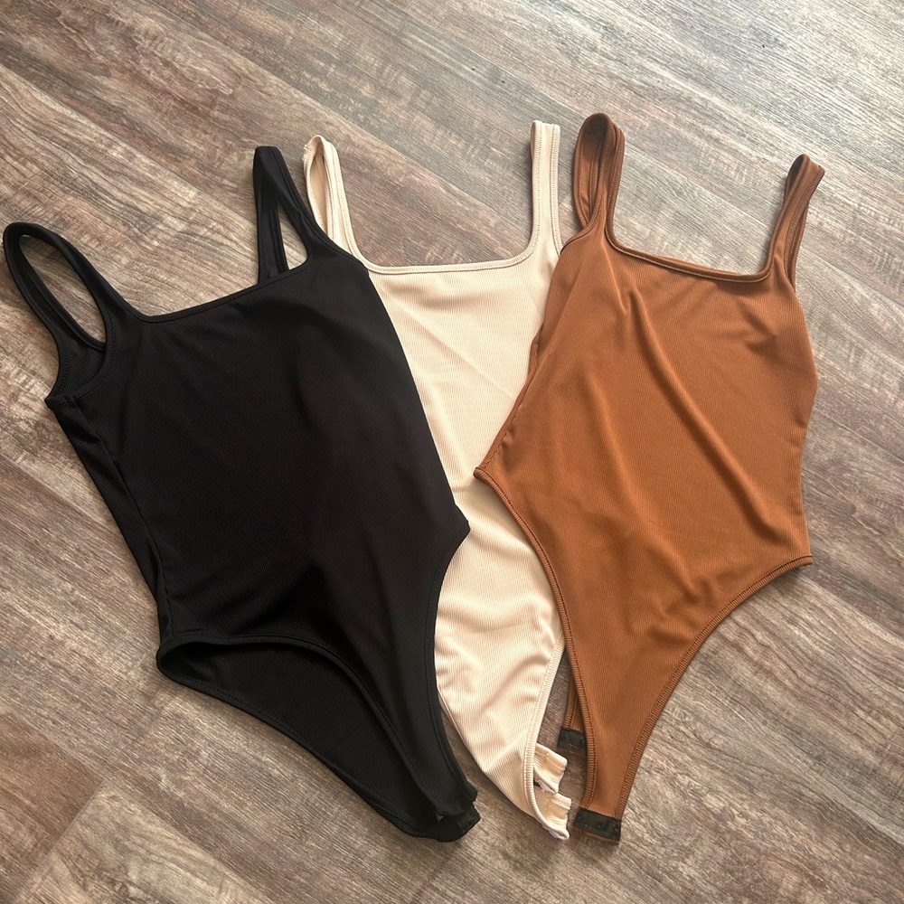 Size small pack of 3 bodysuit tanks